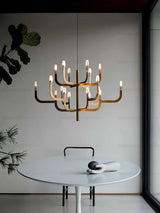 Italian Tree Gold Black Chrome Dimmable LED 2026 Pendant Light Suspension Luminaire Lampen Hanging Lamp For Foyer Dinning Room
