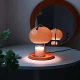 Retro Glass Candle Warmer Lamp - Decorative Aromatherapy Table Lamp & Candle Warmer for Bedroom Bedside, Home Decor & Office