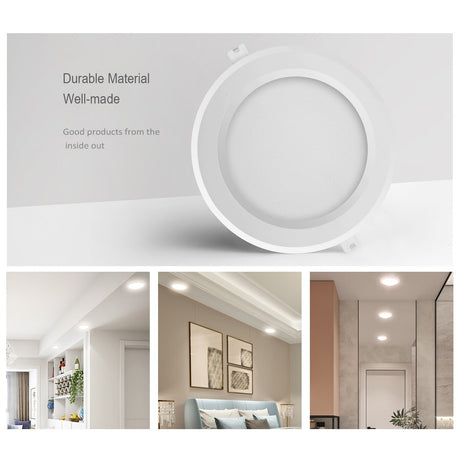 10pcs/lot Downlight AC110V AC220V Ceiling Light 17W 20W 24W Recessed Led Down light Round Panel Light Spotlight Indoor Lighting
