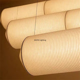 Japanese Design Akari Noguchi Style Horizontal Pendant Lamp Wabi-sabi Chandelier for Living Room Bedroom Vintage Lighting