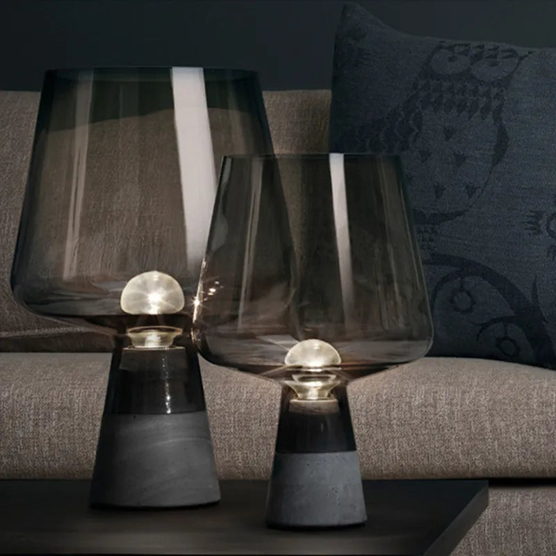  Table Lamp Modern Cement Table lights For Bedroom Living Room Bedside Decors Industrial Glass Desk Lamp