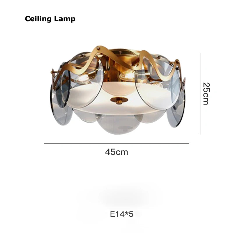 Modern Internet Celebrity Living Room Art Pendant Light Luxury Minimalist Glass Lamp Bedroom Dining Room Long Pendant Light