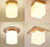 Nordic LED Ceiling Lamp Modern Wood Lights Glass Lamp shape Corridor Aisle Entrance Balcony Ceiling Light Cube Cylinder Luminaire