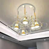 Nordic Mickey Chandelier Bubble Ball Led Pendant Lights Creative Personality Restaurant Kitchen Glass Ball Bar Indoor Lighting
