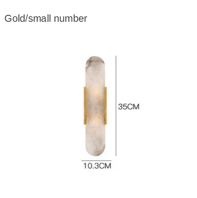 Modern Wall Light Minimalist Luxury Marble Sconce New Nordic Living Room Villa TV Background Bedroom Bedside Mirror Decors Lamps
