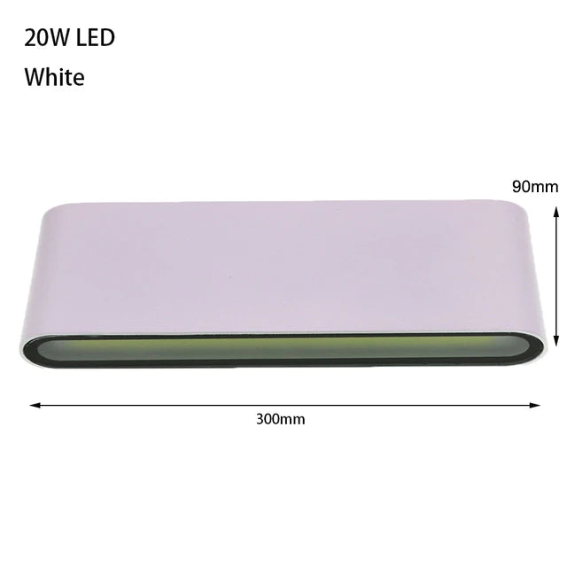 6W 12W 24W LED Outdoor Waterproof Wall Lamp Bedroom Living Room Balcony Wall Light Aluminum Exterior Wall Lamp Sconce Fixtures