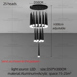 Modern Long Stairs Chandelier Living Room Attic Ceiling Light Home Decoration Pendent Lamp Dining Room Decoration Pendant Light
