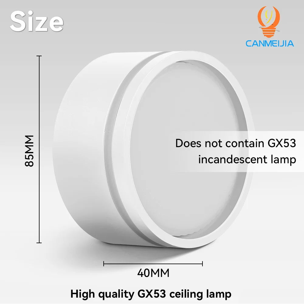 Indoor Led Downlight  GX53 Spot Led Light Replaceable Bulb 220V Ceiling Down Lighting For Bedroom Living Room Home Decor Spotli