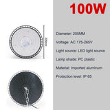 High Bay Light 100W 150W 200W UFO LED 220V 6000K Waterproof IP65 Warehouse Garage Light Super Bright Industrial Lighting