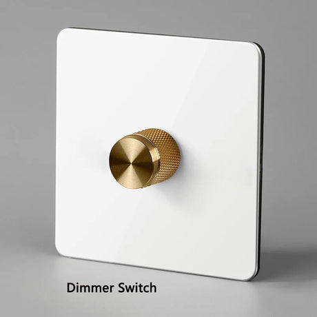 Type 86 Dimmer Switch 500W Gold Knob Adjusting the Brightness of Light For Living Room Dedicated Dimmer
