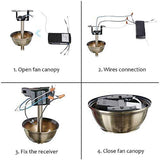 Smart WiFi Fan Switch Ceiling Fan and Light Remote Control Kit 110V WiFi Fan Controller Compatible with Alexa Google