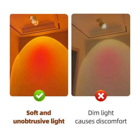 Led downlight AC 110V-220V COB Sunset Spotlight Surface recessed Ceiling Lamp for Home Decors Living Room Hallway