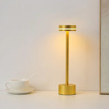 LED Mushroom Bud Table Lamp Rechargeable Touch Three-tone Lighting For Cafe's Bar Restaurant Living Room Bedroom Study Decoration