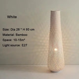 2025 New Floor Lamp Tea Room Zen Bamboo Creative Vertical Light Nordic Living Room Bedroom Ins Style Sofa Side Art Light