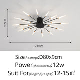 2023 Modern Led Ceiling Chandelier Lamp for Living Dining Room Nordic Creative Bedroom Hall Hanging Ceiling Light Fireworks Lamp