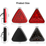 1PCS F1 Style Universal Led Brake Stop Light Triangle LED Rear Tail Light Reverse Safety Strobe Lamp for Car Auto Motorcycle 12V