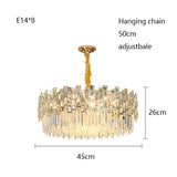 2025 New Modern High-End Light Luxury Crystal Chandeliers for Living Room Dining Bedroom Indoor Decor Lighting Lustres Fixtures
