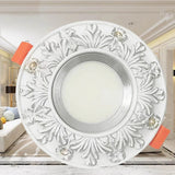 American Pastoral Resin Carving Led Downlight Living Room Restaurant Aisle Lighting Fixtures Loft 7W 5W 220V Recessed Spot Lamp