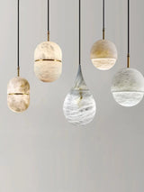 LED 2026 New Trend Marble Series Lustre Hanging Lamp Chandelier Indoor Lighting Suspension Luminaire Lampen For Dinning Room