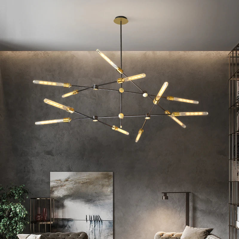 American retro industrial wind chandelier Nordic minimalist personality restaurant living room bar cafe clothing store lighting
