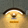 20W/36W Outdoor Modern LED Wall Lamp Motion Sensor Waterproof IP65 Front Door Garden Sconces Porch Landscape Decors Wall Lighting