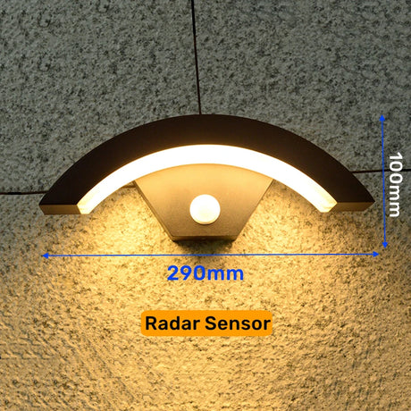 20W/36W Outdoor Modern LED Wall Lamp Motion Sensor Waterproof IP65 Front Door Garden Sconces Porch Landscape Decors Wall Lighting