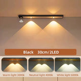 Ultra-Thin Motion Sensor LED Under Cabinet Light (Wireless & Rechargeable) - 3-Color Dimmable Lighting for Kitchen, Wardrobe & Bedroom
