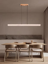 Linear Natural Stone Design 2026 Chandelier Lighting  Dimmable LED Pendant Light Para Sala Estar Hanging Lamps For Dinning Room