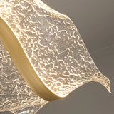 Nordic Creative Led Chandelier Design Long Wave Pendant Lights Restaurant Bar Lamp Dining Room Home Decor Hanging Light Fixture