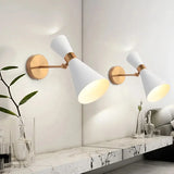 Nordic Minimalist Gold & Black Wall Sconce Lamp - Modern LED Lighting Fixture for Bedroom Bedside, Bathroom, Hallway Aisle & Hotel Decor