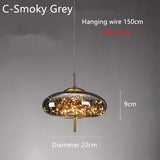 Nordic Luxury Creative Pendant Light Art Glass Minimalist Dining Table Lamp Bar Counter Influencer Bedside Dining Room Lighting