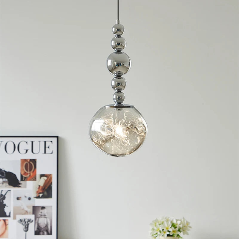 Retro Luxury Lava Pendant Light Nordic Restaurant Bar Table Lamp Italian Minimalist Bedroom Headboard Eye Protection Lamp