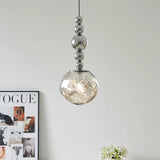 Retro Luxury Lava Pendant Light Nordic Restaurant Bar Table Lamp Italian Minimalist Bedroom Headboard Eye Protection Lamp