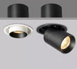 1Pcs NEW Style LED Aluminum Recessed Rotating Downlight 9W/12W/15W/18W/20W/24W CREE Chip COB Spot Light Ceiling Lamp AC85-265V