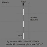 Long Chandelier Staircase Lamp Designer Modern Living Room Chandelier Nordic Indoor Villa Hall Long Line Penthouse Pendant Lamp