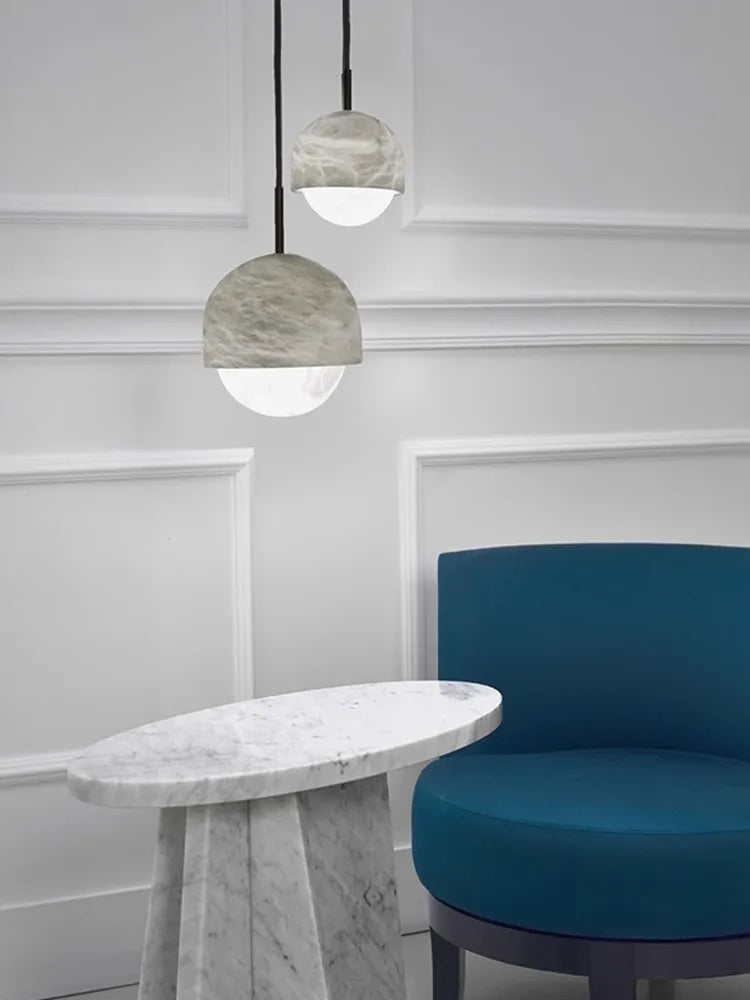 LED 2026 New Trend Marble Series Lustre Hanging Lamp Chandelier Indoor Lighting Suspension Luminaire Lampen For Dinning Room