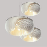 Nordic Wabi-Sabi Parchment Led Pendant Lights Living Dining Room Decor Led Pendant Lamp Bedroom Loft Chandelier Hanging Lighting