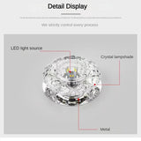 Modern Crystal Led Ceiling Lights For 5w Hallway Corridor Stairway Villa Recessed Downlight Kitchen Coffee Bar Indoor Lights