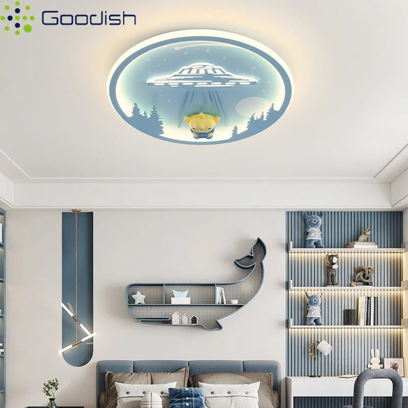 Minimalist Bauhaus Planet Cartoon Cute Bubbles Creative LED Home Ceiling Light Lustre Lamp for Living Room Decoration Chandelier