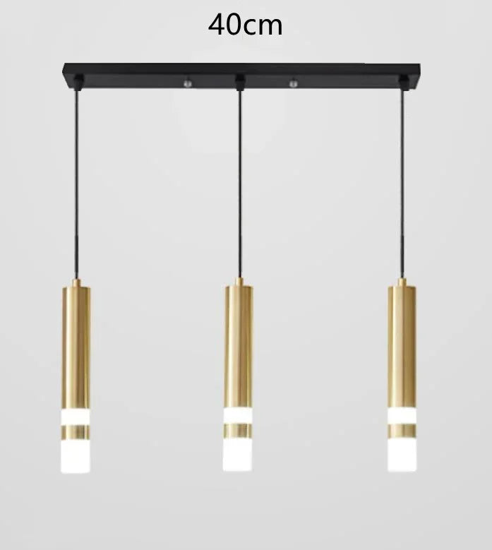 Modern Led Long Pendant Light for Bedroom Bedside Living Room Hanging Lamps Reading Lighting Double Spotlight Decor Chandelier