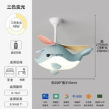 2026 New Nordic Fan Pendant Lamp Creative Airplane Cartoon Fish Children's Bedroom Chandelier Personality Fan Light Fixture