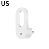 LED Night Light with Dusk-to-Dawn Twilight Sensor (EU/US Plug) - Warm White Energy Saving Plug-In Wall Lamp for Kids Room, Bedroom & Hallway