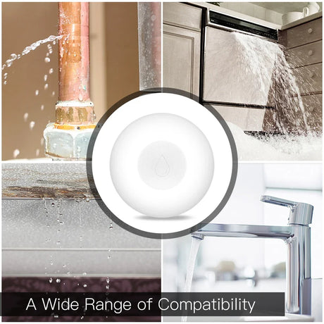 ZigBee Flood Sensor Water Leakage Detector Water Tank Full Alert Overflow Security Alarm System Tuya Smart App Remote ControlZigBee Flood Sensor Water Leakage Detector Water Tank Full Alert Overflow Security Alarm System Tuya Smart App Remote Control