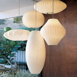 Japanese Wabi-Sabi Handmade Silk Pendant Lamp LED for Living Room Hotel Restaurant Home Decor