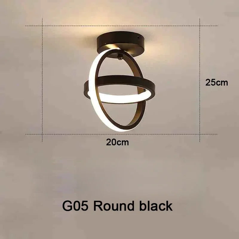 Household LED Chandelier Three Colors Lamp Modern Style Ceiling Lamp Bedroom Light Surface Installation 85-265V Dining Room Lamp