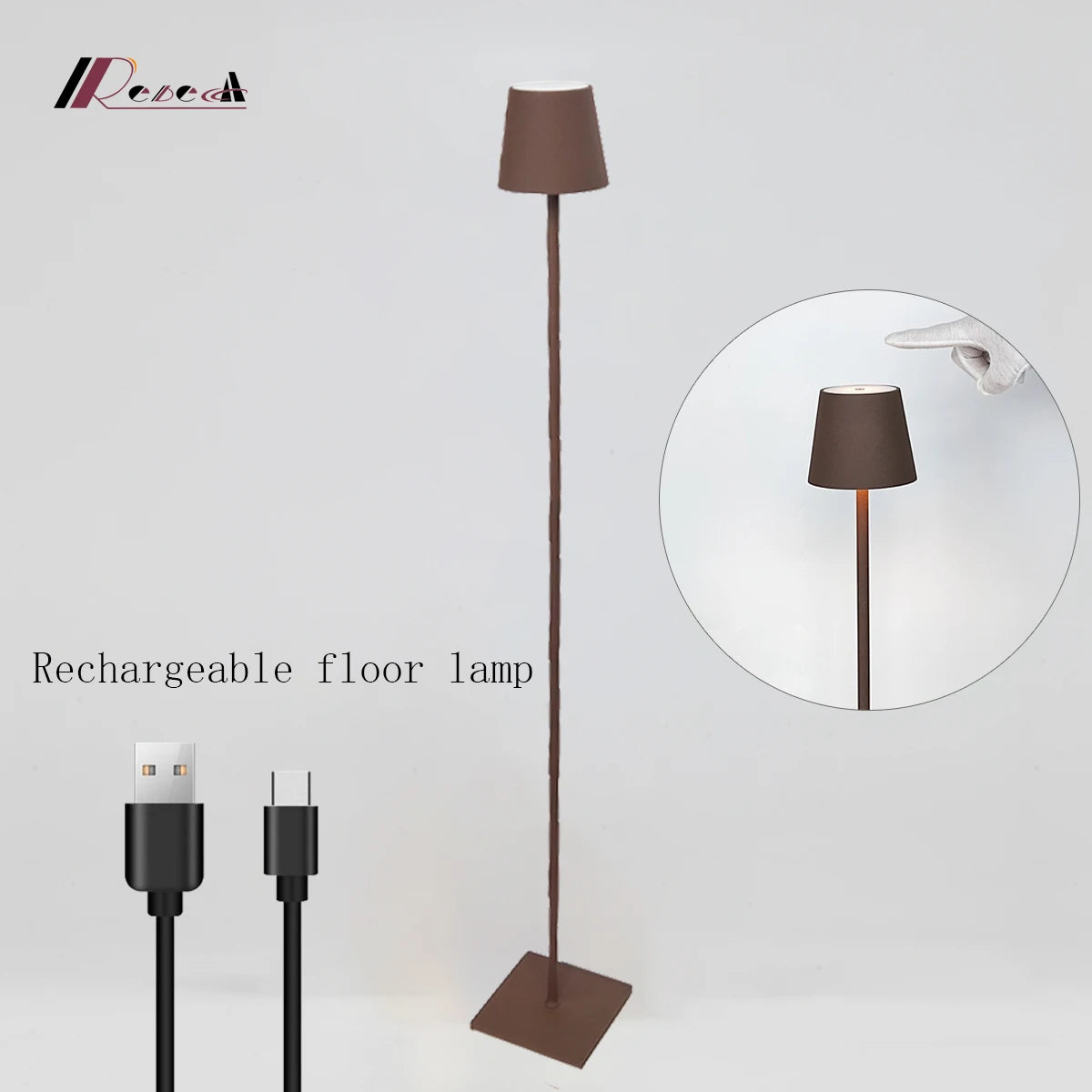 2025 annual minimalist version of the wireless floor lamp can be infinitely touch dimming suitable for living room cafe