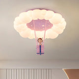 Princess Room Girl Bedroom Ceiling Lights Pink Girl Cloud Light LED Romantic Warm Baby Room Children's Room Ceiling Lamps