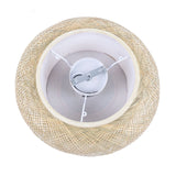 20" Bamboo Shade Ceiling Light - Modern Boho Flush Mount Pendant Lamp