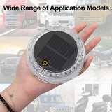 Mini LED Solar Power Car Warning Light Night Security Simulated Alarm Wireless Anti-Theft Caution Lamp Flashing Alarm Lamp Dummy