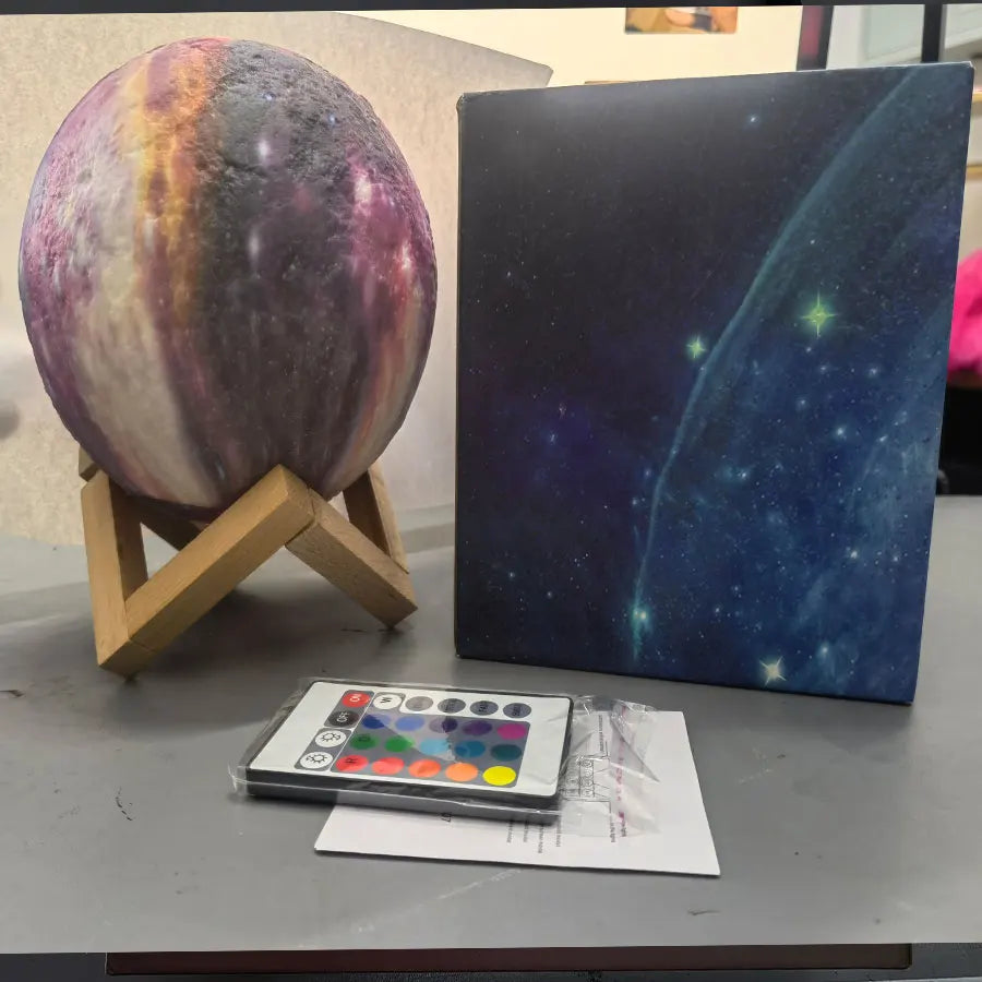 Moon, Galaxy, and Moonlight Lamps — Supports Remote and Touch Control — Moon Night Light